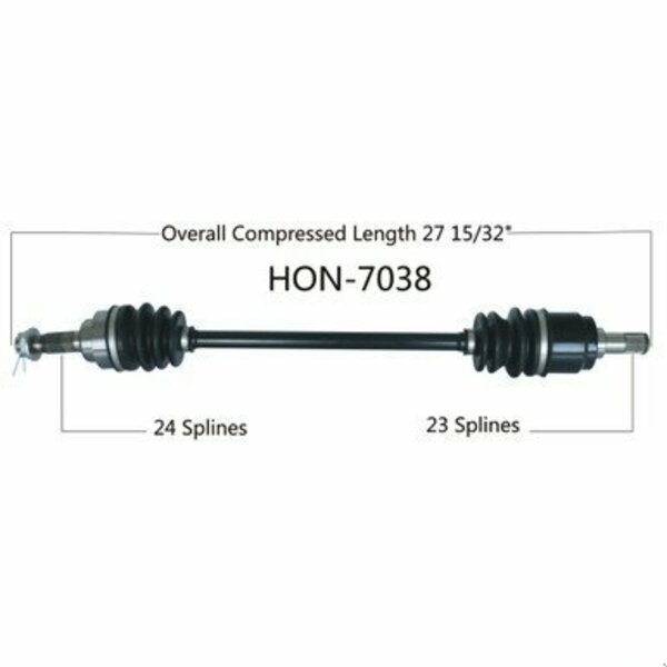 Wide Open OE Replacement CV Axle for HONDA REAR R MUV700 BIG RED 09-13 HON-7038
